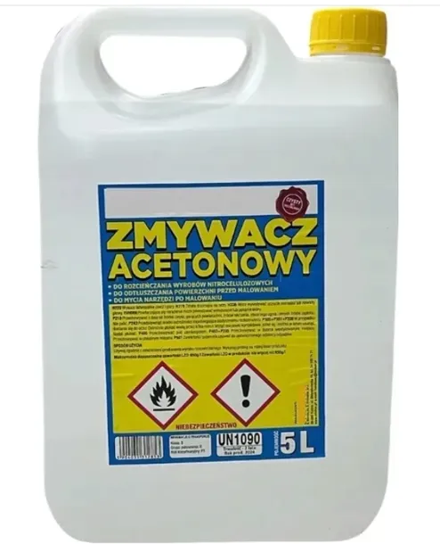 ROZPUSZCZALNIK ROZCIEŃCZALNIK ACETON TECHNICZNY 5L RADOM