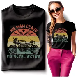 koszulki-damskie-nie-mam-czasu-motocykl-wzywa-retro-vintage-xl