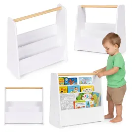 biblioteczka-dziecieca-montessori-regal-na-ksiazki-organizer-2-poziomy-bial