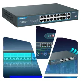 switch-poe-18-portow-16xpoe-250w-gigabit-uplink-vlan-szafa-rack-19