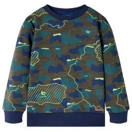 bluza-dziecieca-ciemne-khaki-melanz-140