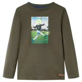 koszulka-dziecieca-z-dlugimi-rekawami-khaki-128