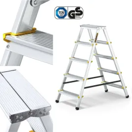 drabina-aluminiowa-domowa-dwustronna-2x5-drabest-150-kg