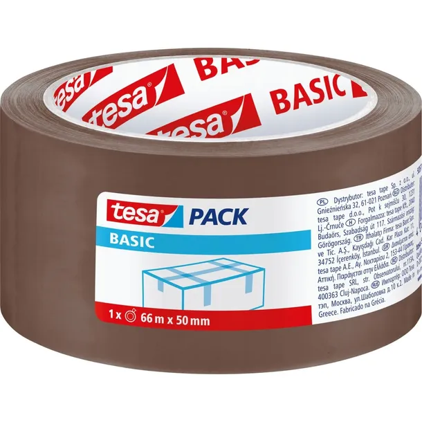tasma-pakowa-basic-66m-50mm-brazowa