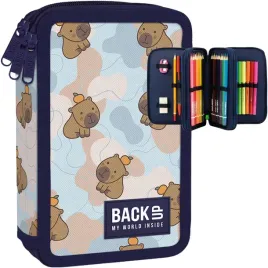 kapibara-orange-potrojny-piornik-backup-3-kom-z-wyposazeniem-dla-dziewczyn