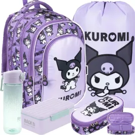 kuromi-violet-plecak-komplet-5-ele-majewski-dla-dziewczyny-4-komorowy