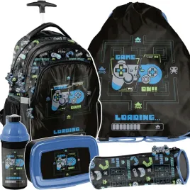 plecak-na-kolkach-szkolny-gamepad-gamer-gaming-do-1-klasy-gry-komplet-5w1