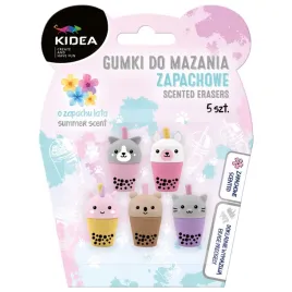 zapachowa-gumka-do-mazania-scierania-kidea-5-szt-blister-kotek-piesek-lama