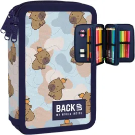 kapibara-orange-potrojny-piornik-backup-3-kom-z-wyposazeniem-dla-dziewczyn