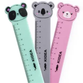 3-szt-linijka-15-cm-kidea-plastikowa-dla-dzieci-z-figurka-zwierzatka
