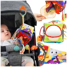 kostka-sensoryczna-montessori-7w1-chusteczki-lusterko-zawieszka-do-wozka