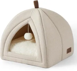bedsure-legowisko-dla-kota-igloo-40x40x40-cm-jaskinia-bezowy-skladane