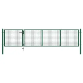 brama-ogrodzeniowa-stalowa-350-x-75-cm-zielona