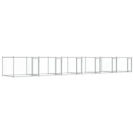 klatka-dla-psa-z-drzwiami-szara-12x2x15-m-stal