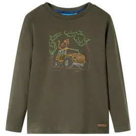 koszulka-dziecieca-z-dlugimi-rekawami-khaki-128