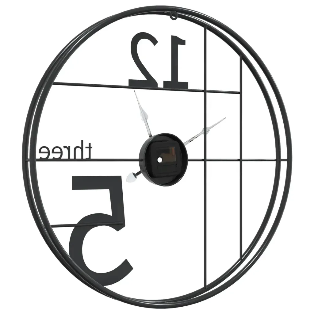 zegar-scienny-czarny-o50-cm-zelazo-stan-nowy