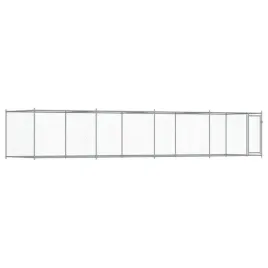 klatka-dla-psa-z-drzwiami-szara-8x2x15-m-stal