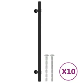 uchwyty-do-szafek-10-szt-czarne-224-mm-stal-nierdzewna