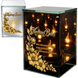 znicz-na-dzien-babci-lampion-led-lustrzany-nadruk-uv-elegancki-3d
