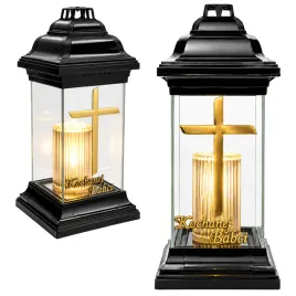 znicz-led-na-grob-kochanej-babci-lampion-krzyz-zloty-wklad-led-30-cm