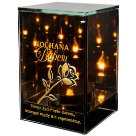 znicz-na-dzien-babci-lustrzany-lampion-led-nadruk-uv-elegancki-3d