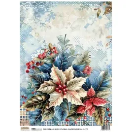 papier-ryzowy-do-decoupage-a4-scraplove-christmas-blue-floral-backgroun