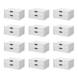 12-szt-mini-komoda-2-szuflady-biala-32x25-cm
