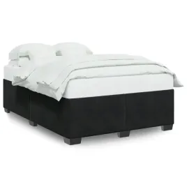rama-lozka-czarna-160-x-200-cm-tapicerowana-aksamitem