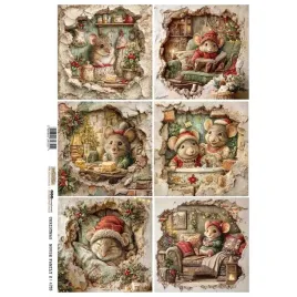 papier-ryzowy-do-decoupage-a4-scraplove-christmas-mouse-family-2-swia