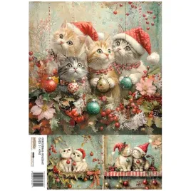 papier-ryzowy-do-decoupage-a4-scraplove-christmas-holiday-cats-3-swia