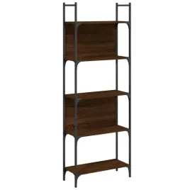 5-poziomowy-regal-na-ksiazki-brazowy-dab-605x24x1665-cm
