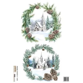 papier-ryzowy-do-decoupage-a4-scraplove-winter-church-2-zimowy-kosci