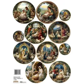 papier-ryzowy-do-decoupagea4-scraplove-medallion-holy-family-3-medali