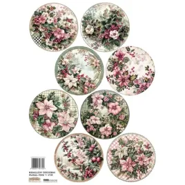 papier-ryzowy-do-decoupage-a4-scraplove-medallion-christmas-floral-pink