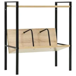 2-poziomowy-regal-czarno-debowy-52x28x59-cm