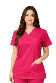 bluza-medyczna-damska-scrubs-flex-elastyczna-amarant-roz-xxl