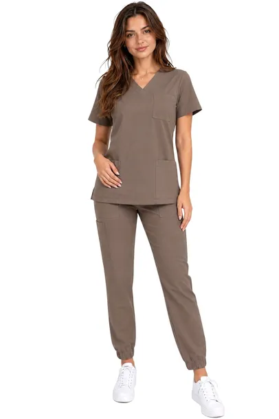 Komplet medyczny cappucino casual premium roz. 3XL