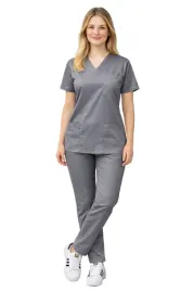 komplet-medyczny-elastyczny-comfort-flex-scrubs-uniform-szary-roz-3xl