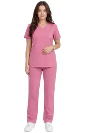 komplet-medyczny-damski-klasyczny-brudny-roz-casual-premium-roz-3xl