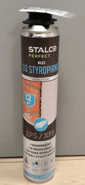 12X STALCO Pianoklej do styropianu pistoletowy 750ml