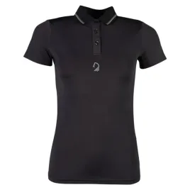 koszulka-polo-jezdziecka-damska-hkm-limone-oddychajaca-sportowa-czarna-xl