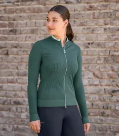 bluza-jezdziecka-damska-zasuwana-elt-stockholm-26ss-zielona-xxs-xs