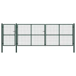brama-ogrodzeniowa-stalowa-500-x-150-cm-zielona