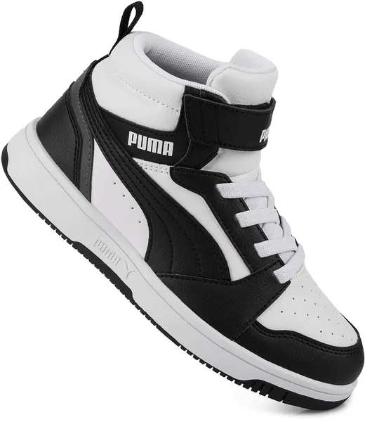 PUMA REBOUND BUTY DZIECIĘCE SNEAKERSY SPORTOWE WYSOKIE EKOSKÓRA r. 35