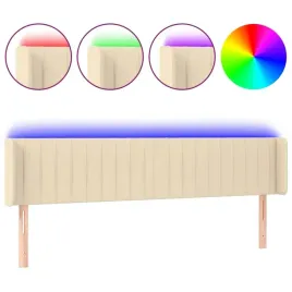 zaglowek-do-lozka-z-led-kremowy-203x16x78-88-cm-tkanina