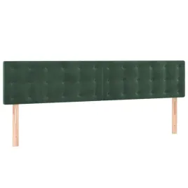 zaglowki-do-lozka-2-szt-ciemnozielony-80x5x78-88cm-aksamit