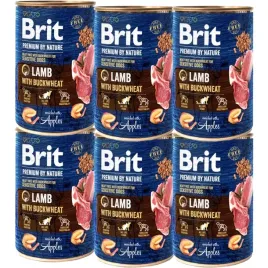 brit-mokra-karma-dla-psa-premium-by-nature-lambandbuckwheat-6x400g