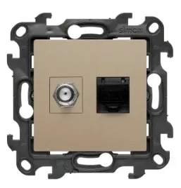 simon-24-gniazdo-antenowe-typu-f-rj45-kat-6-modul-podtynk-szampanski-mat