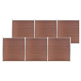 ogrodzenie-do-ogrodu-wpc-1045-x-186-cm-brazowe