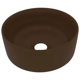 luksusowa-okragla-umywalka-matowy-ciemny-braz